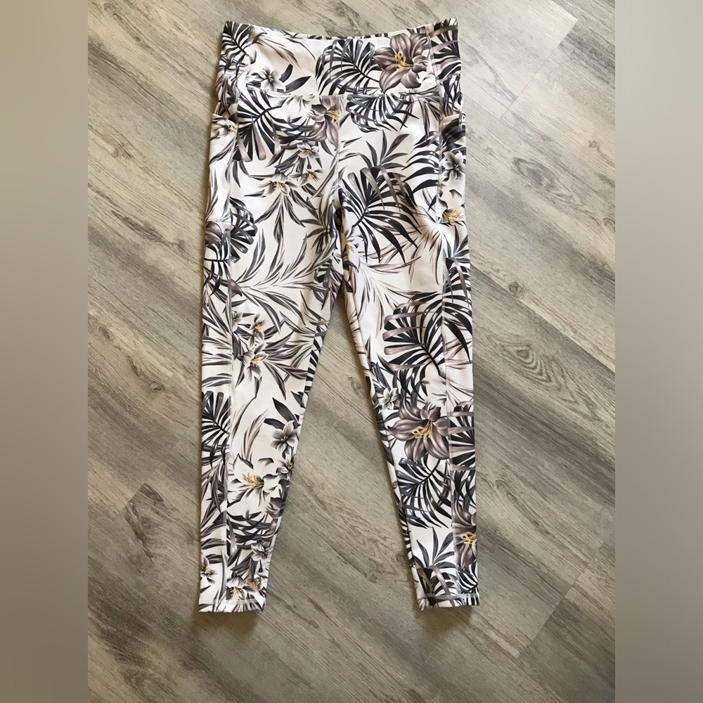HOST PICK🥰 Hurley Leggings Hawaiian Palms Tropical Size XL Excellent Condition